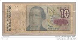 Argentina - Banconota Circolata Da 10 Australes P-325b - 1987 #19 - Argentina