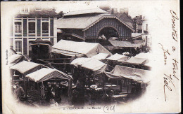 YERVILLE LE MARCHE EN 1900 - Yerville