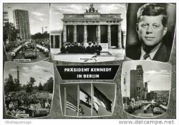 BERLIN  EN 1963? 6 VUES 1 CARTE KENNEDY ANIMATION   TOP TOP - Muro Di Berlino