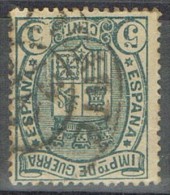 Sello Escudo Impuesto Guerra15 Cts, Fechador ALICANTE, Num 154 º - War Tax