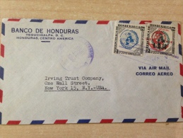 Cover Tegucigalpa To USA 1955 (Nations United) - Honduras