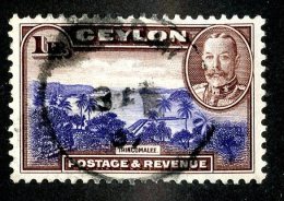 361 X)  Ceylon -1935  SG# 378  (o) Sc 274   Cat. £19.00 - Ceylan (...-1947)