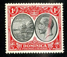 369 X)  Dominica -1923  SG# 73  (m*) Sc 67   Cat. £14.00 - Dominique (...-1978)