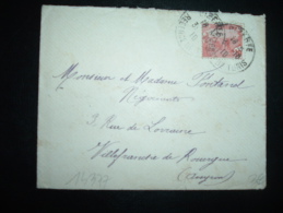 LETTRE POUR FRANCE TP 10C OBL. 31-10-10 BIZERTE REGENCE DE TUNIS - Lettres & Documents