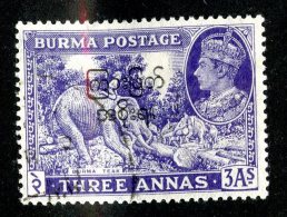 401 X)  Burma -1938  SG# 26  (o)  Sc.#26  Cat. £3.00 - Birmanie (...-1947)