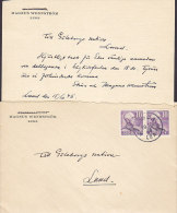 Sweden Stadsingenjör MAGNUS WENNSTRÖM, 1948 LBR (Train, Zug) Cover & Card Brief & Karte - Briefe U. Dokumente