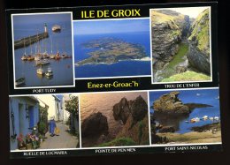 Cpm  Du 56  L´ Ile De Groix Port Tudy , Trou De Enfer , Ruelle Locmaria , Pointe Pen Men , Port Saint Nicolas   6ao4 - Groix