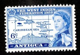 446x)  Antigua 1958  SG#136  (mint*)  Catalogue  £1.40 - 1858-1960 Colonie Britannique