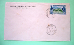 St. Christopher, Nevis & Anguilla 1957 FDC Cover - Alexander Hamilton - St.Christopher-Nevis-Anguilla (...-1980)