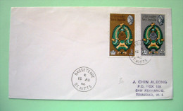 St. Christopher, Nevis & Anguilla 1966 FDC Cover To Trinidad - Festival Of Arts - Dolphins - St.Christopher, Nevis En Anguilla (...-1980)
