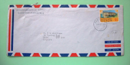 St. Christopher, Nevis & Anguilla 1980 Cover To England - Brewery - Official (Scott O.8 = 2.75 $) - St.Christopher-Nevis-Anguilla (...-1980)