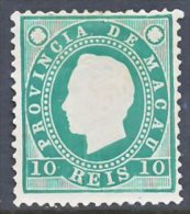 !										■■■■■ds■■ Macao 1888 AF#33(*) King Luiz 10 Réis 12.5 Mint (x2366) - Nuovi