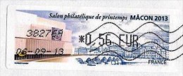 France (2013) - Mâcon : Salon Philatélque De Printemps / Spring Philatelic Stampshow. Pont / Bridge. LISA - 2010-... Viñetas De Franqueo Illustradas