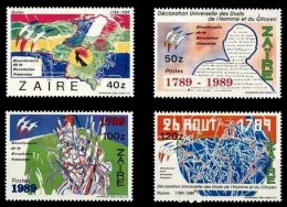 (009) Congo / Zaire  	French Revolution 1989  ** / Mnh  Michel 953-56 - Autres & Non Classés