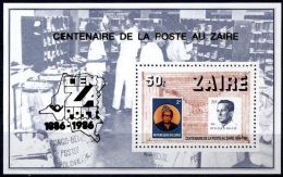 (018) Congo / Zaire  	Post Centennary Sheet / Bf / Bloc  ** / Mnh  Michel BL 57 - Autres & Non Classés