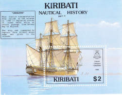 Kiribati 1990 Ship S/S MNH - Kiribati (1979-...)