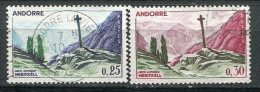 ANDORRE - Yv. N° 158,159 (o)  25c,30c   Paysages Cote  0,95  Euro  BE - Oblitérés