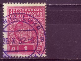PORTO-COAT OF ARMS-1 DIN-TYPE I-POSTMARK-BANJA LUKA-BOSNIA AND HERZEGOVINA-YUGOSLAVIA-1931 - Postage Due