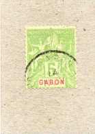 GABON: Allégories, Timbre Des Colonies,  Avec "Gabon" En Rouge  Dans Le Cartouche - Gebraucht