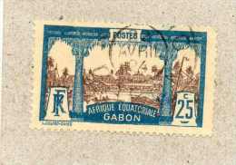 GABON: Vue De Libreville Avec Légende " CONGO FRANcAIS-GABON" - - Used Stamps