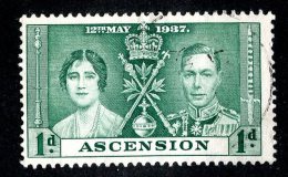 472x) Ascension 1937- SG #35  Used  Catalogue £ 1.40 - Ascension (Ile De L')