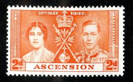 473x) Ascension 1937- SG #36  Mint*  Catalogue £ 1.00 - Ascension