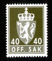 478x)  Norway 1975- Sc # O-99  Mnh**  Catalogue $2.25 - Nuevos