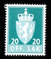 479x)  Norway 1975- Sc # O-97  Mnh**  Catalogue $1.50 - Nuevos