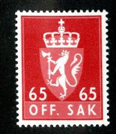 482x)  Norway 1968- Sc # O-88  Mnh**  Catalogue $1.10 - Unused Stamps