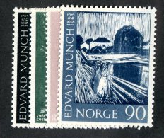 488x)  Norway 1963- Sc # 446/49  Mnh**  Catalogue $3.10 - Unused Stamps