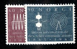 490x)  Norway 1965- Sc # 471/72  Mnh**  Catalogue $2.50 - Unused Stamps