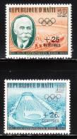 Haiti 1960 Olympic Games Surcharged 2v MNH - Summer 1960: Rome