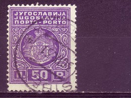 COAT OF ARMS-50 P-PORTO-TYPE I-POSTMARK-ŠIBENIK-CROATIA-YUGOSLAVIA-1931 - Postage Due