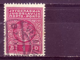 COAT OF ARMS-1 DIN-T I-PORTO-POSTMARK-VELA LUKA-CROATIA-YUGOSLAVIA-1931 - Postage Due