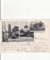 SELESTAT-SCHLETTSTADT (Bas-Rhin)   Gruss Aus ... 3 Vues -  PRECURSEUR -VOIR 2 SCANS - - Selestat