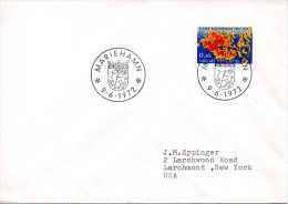 FINLANDE. N°669 Sur Enveloppe 1er Jour (FDC) De 1972. Armoiries D'Aland/Cartographie. - Briefe U. Dokumente