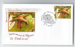 13003 - POLYNESIE FRANCAISE - FAUNE MARINE - 1er JOUR -  L'ETOILE DE MER - 2013 - FDC
