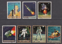 BURUNDI, 1969, Apollo 11, Space, Satellite, Set 7 V,  USED - Gebruikt