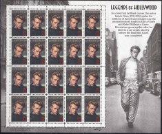 United States MNH 1996 Sheet. Legends Of Hollywood, Actor James Dean, Died In A Car Accident, Cinema Scene, - Ganze Bögen