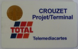 FRANCE - Telemediacartes S.A - Total - Crouzet - Test / Demo Smart Card - Bull - Interne Telefoonkaarten