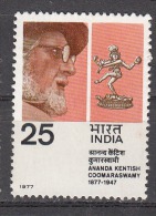 INDIA, 1977, Birth Anniversary Of Ananda Kentish  Coomaraswamy, Historian,   MNH, (**) - Neufs