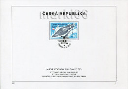 Czech Republic - 2013 - World Championship On Water Slalom - FDS (first Day Sheet) - Storia Postale