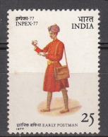 INDIA, 1977, Inpex 77, Philatelic Exhibition, Bangalore,  Early Postman,   MNH, (**) - Ungebraucht