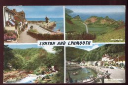 CPSM Royaume Uni LYNTON And LYNMOUTH Multi Vues - Lynmouth & Lynton