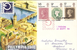 Great Britain 1970 "Philympia 1970"  FDC - 1952-1971 Pre-Decimal Issues