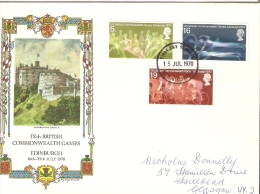 Great Britain 1970 Commonwealth Games  FDC - 1952-1971 Pre-Decimal Issues