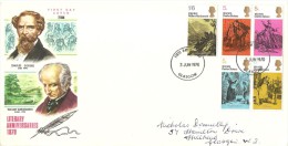 Great Britain 1970 Literary Anniversaries  FDC - 1952-1971 Pre-Decimal Issues