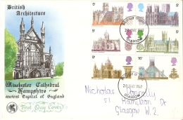 Great Britain 1969  Cathedrals  FDC (Cancelled Glasgow) - 1952-1971 Pre-Decimal Issues