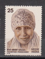 INDIA, 1978,  Birth Centenary Of The Mother, Pondicherry,  MNH, (**) - Ongebruikt