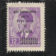 LUBIANA 1941 ALTO COMMISSARIATO 12d MNH - Lubiana
